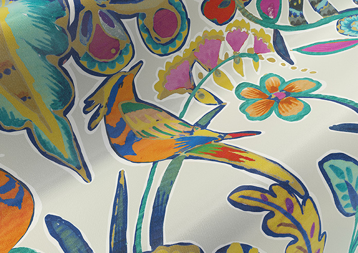 Bangalore Faux Silk, Azure Glow - Made to Measure Curtain - Image 4